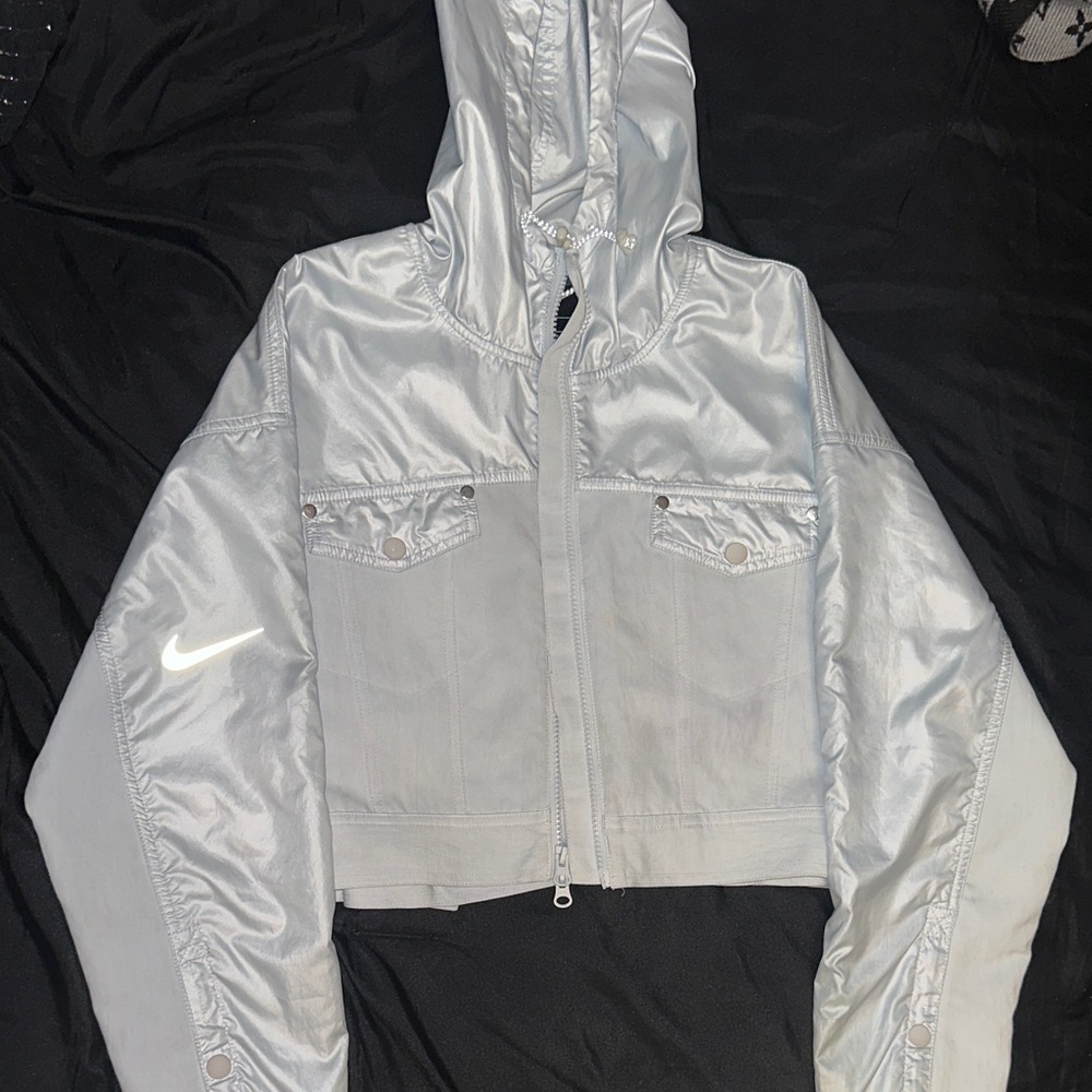 Nike Silver Women's Bomber Jacket